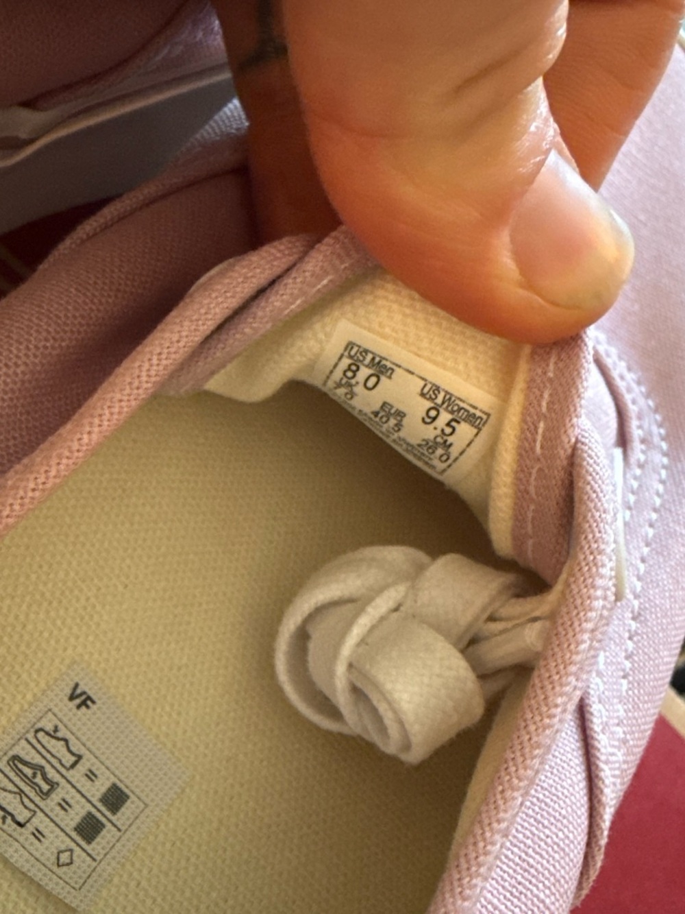 BRAND NEW Vans Mauve Purple/Pink Low-Top Canvas Sneakers - Picture 6 of 6